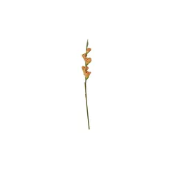 Kunstblume  Gladiole   ¦ orange ¦ Kunststoff,Eisendraht ¦ Maße (cm): H: 84