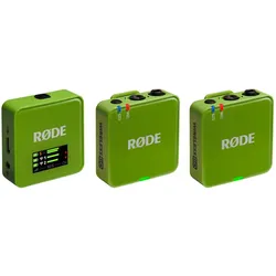 Rode Wireless GO (Gen. 3) Green, digitales 2-Kanal-Mikrofonsystem