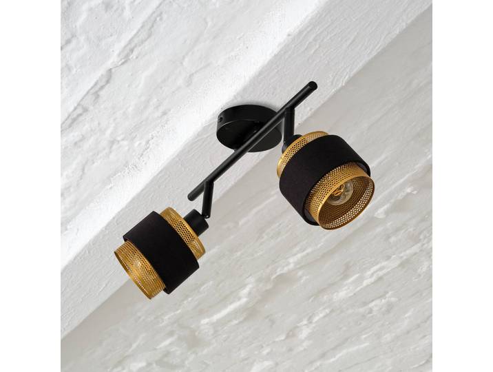 OSRAM Deckenlampe Decor Spot Hornet, schwarz, für Wohn- / Esszimmer, Textil / Stoff / Seide, Modern, Deckenlampe