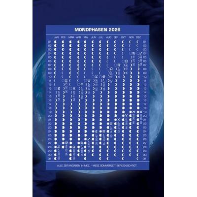 Mondphasenpostkarten 2026, Karte von Roger Liggenstorfer, Nachtschatten Verlag, 978-3-03788-699-1