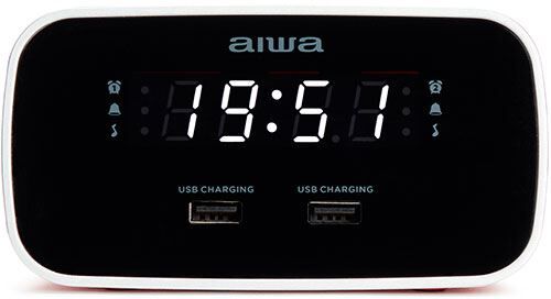 Aiwa Rádio Relógio  CRU-19 - Vermelho