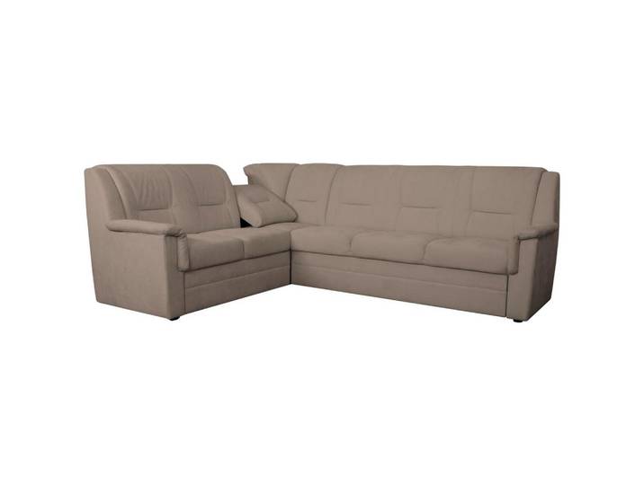 ECKSCHLAFSOFA Rafael, Taupe S: 279x224cm