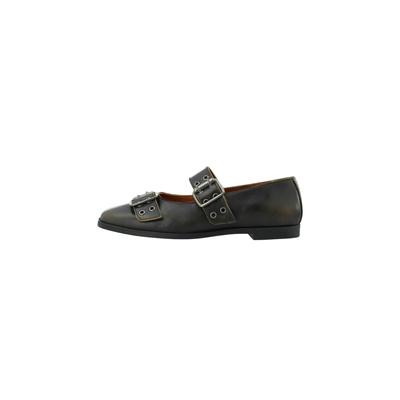 Ballerina CA'SHOTT "Ca'Shott Ballet flats CASDIANA", Damen, Gr. 37, Normalschaft, braun (distressed braun), Obermaterial: 100% Leder, Schuhe Ballerina