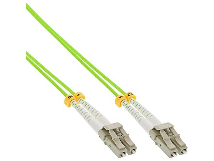 InLine® 88541Q LWL duplex kabel, LC, 50/125μm, OM5, 1m