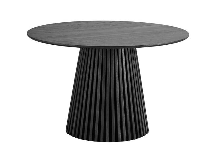 Esstisch Aunira Eiche Furniert, MDF schwarz B 120 T 120 cm