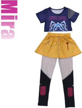 Inspire Essentials Girls Kpop Demon Costume For Kids Anime Cosplay Stage Performance Outfit 130 Cm mira