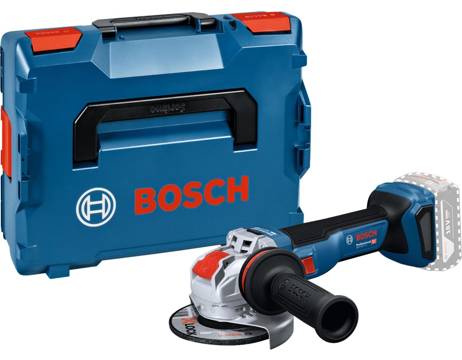 Bosch GWX 18V-11 S solo L X-LOCK haakse slijper