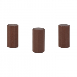 Halmakegel.com Achteckstein Hancock - 15x30mm - braun 256409