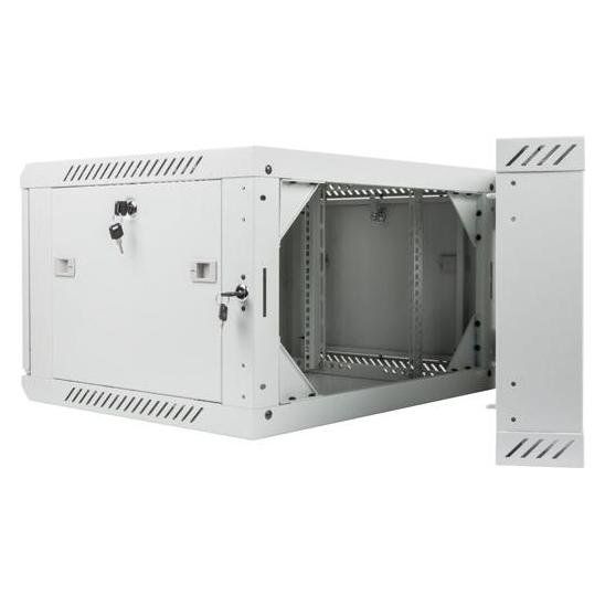 Lanberg WF02-6606-10S Rack 6U Wandmontiertes Regal (6 HE, 19 Zoll Rack) (WF02-6606-10S)