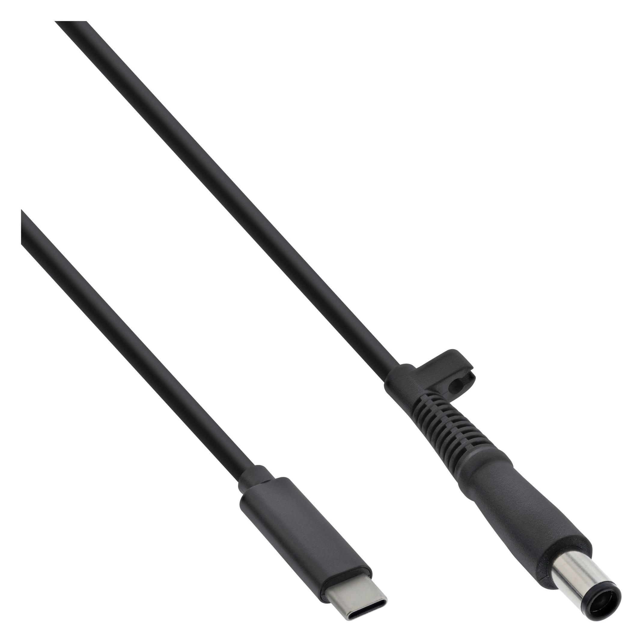 InLine USB Typ-C zu HP Notebook (rund/gross) Ladekabel (2 m) (26673)