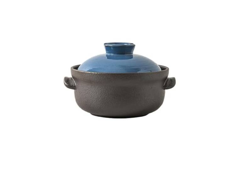 Keramiktopf for Kochen von Tonauflauf Küchen-Kochgeschirr-Eintopf, großer Suppentopf, Kochtopf(1PC 2L POT)