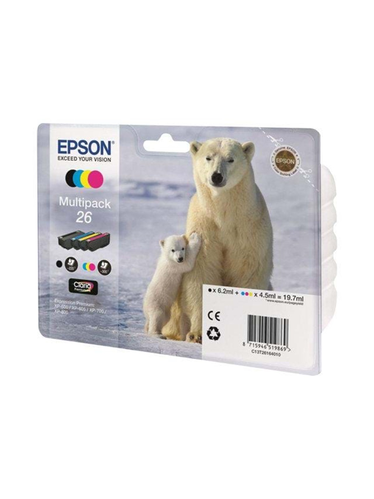 Epson 26 Ink Cartridge Multi - CMYK - Tintenpatrone Cyan