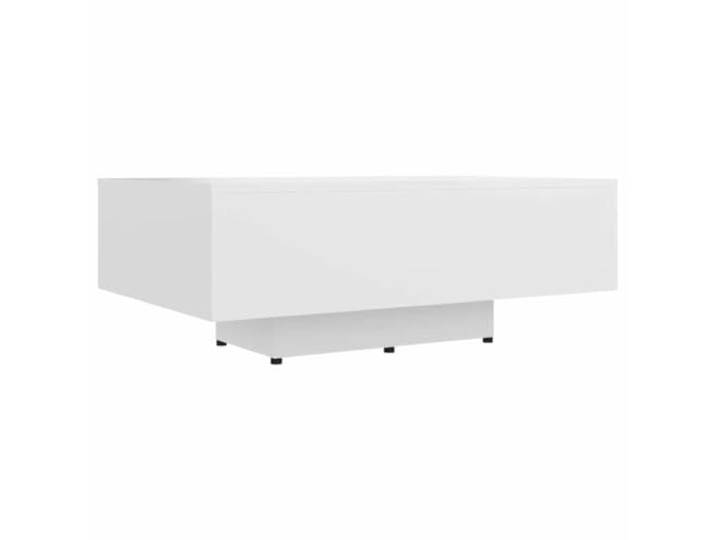 Couchtisch, weiß, 85x55x31 cm, Holzwerkstoff Wohnzimmertisch, Flur, leichtes Design, einfache Reinigung, modernes Design