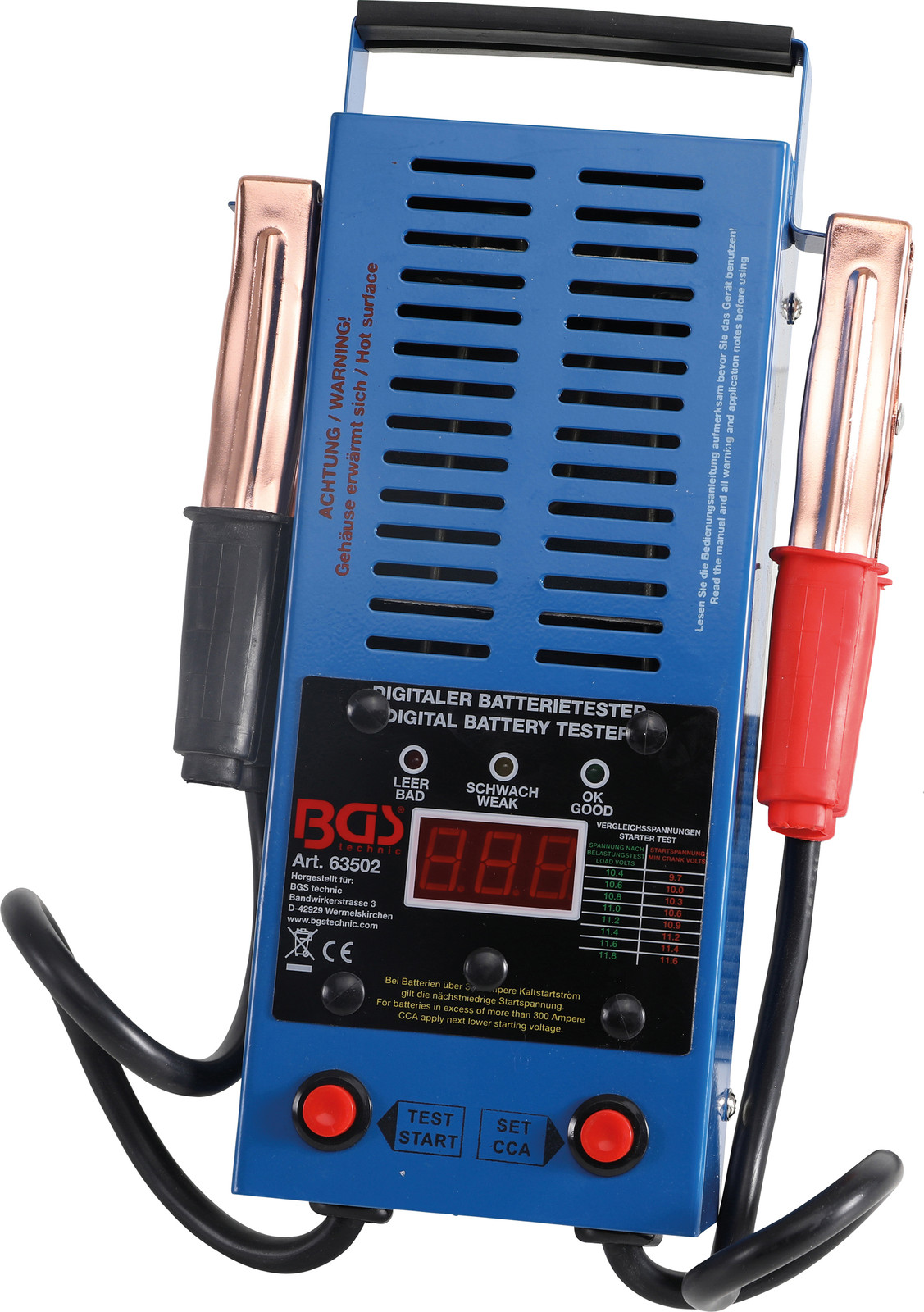 BGS technic 63502 Digitale batterijtester en batterijcontroleur