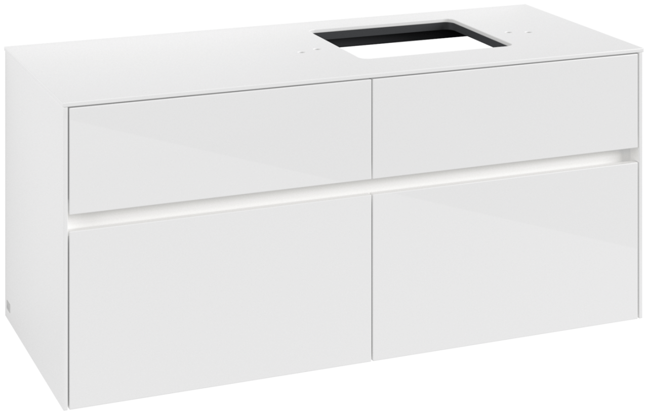 Villeroy & Boch Waschtischunterschrank Collaro C130B0 1200x548x500mm mit Beleuchtung Glossy White C130B0DH