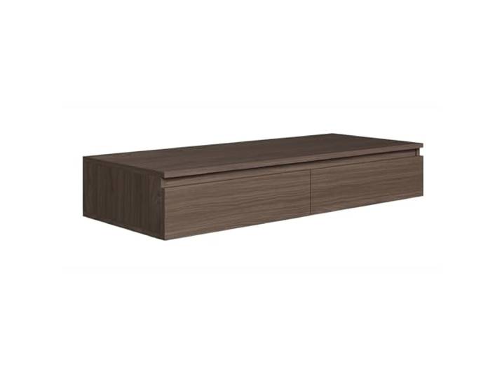 Selsey Schminktisch Hängend Breite 120 cm Nussbaumoptik Moderner Schminktisch Ohne Spiegel Mit 2 Schubladen Wandmontage, Spanplatte 16 mm, ABS-Kanten, Ideal für Stilvolle Inneneinrichtungen