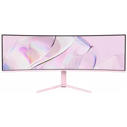 Arozzi TFT Nova 49" VA 165Hz pink (5120 x 1440 Pixel, 49"), Monitor, Pink