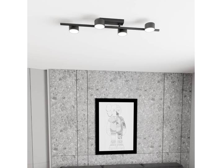 Deckenstrahler Bet, Länge 80 cm, schwarz, Metall, 4-flg. Bet EMIBIG LIGHTING, dimmbar, schwarz, für Wohn- / Esszimmer, Metall, Modern