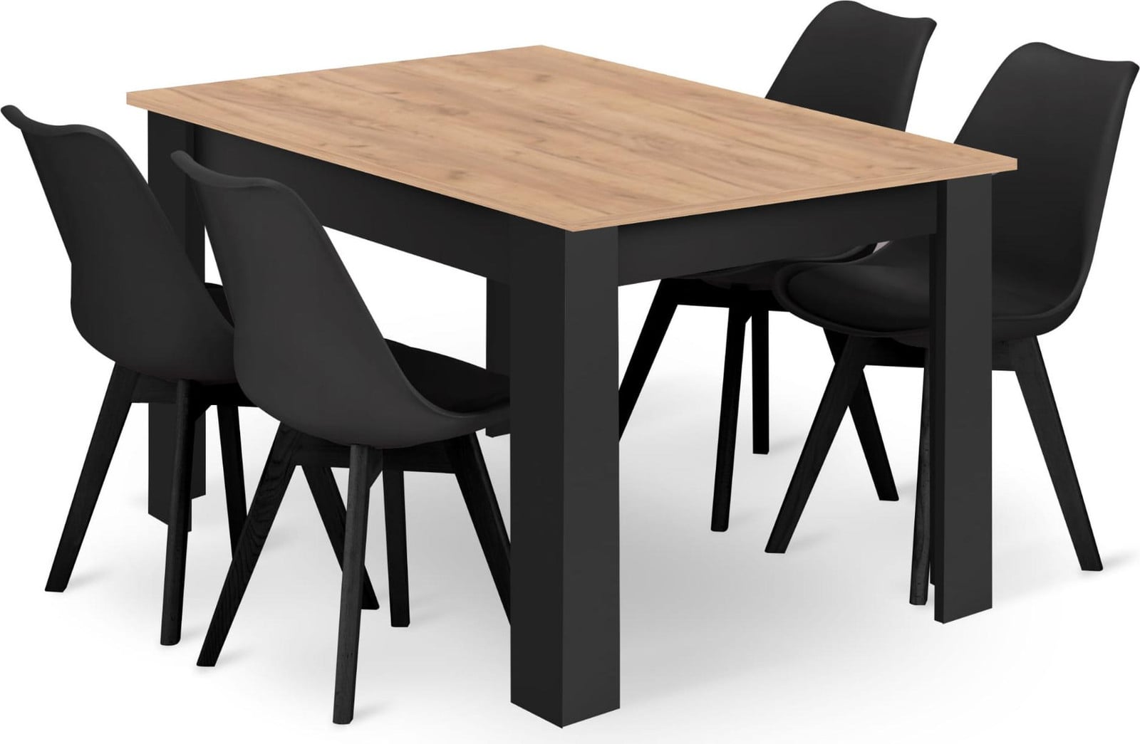 Leobert Mark Set Repas 5-delig Zwart B: 120 cm, D: 80 cm