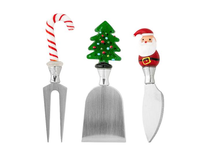 Bloomingville Misa set de couteaux à fromage Rouge, 3 pièces, 19,5 cm