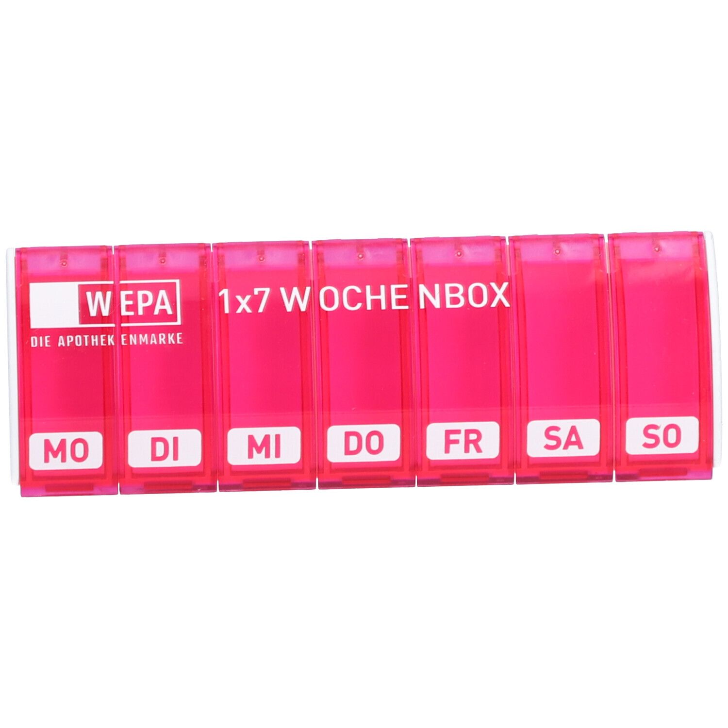 Wepa 1x7 Wochenbox UV-Schutz+ pink 1 St Box