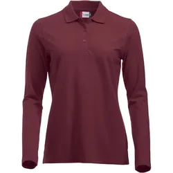 CLIQUE Classic Marion langarm Poloshirt Damen 38 - bordeaux XXL