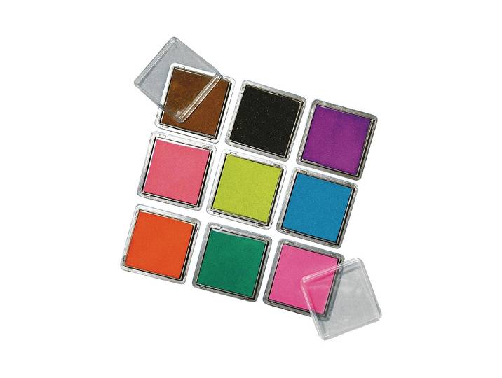 Rayher Scrapbooking Stempelkissen-Set 3.5 × 3.5 cm 9 Farben