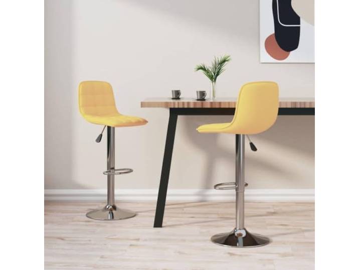 LPERTGFHU 2er Set Barhocker, Stoff Tresenhocker, Drehbare Küchenstühle Chromstahl-Gestell, Höhenverstellbar, Mit Fußstütze, 360 Grad drehbar