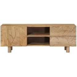 vidaXL, TV Möbel, TV-Schränk mit Schubladen mit Regal mit Tür 110 x 30 x 40 cm (30 x 110 x 40 cm)