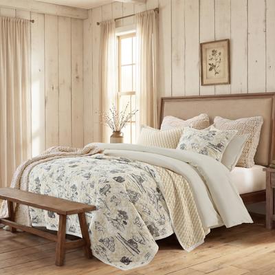 HiEnd Accents Indigo Hill Farm Life Microfiber Farm Animal Print Reversible 3 Piece Quilt Set