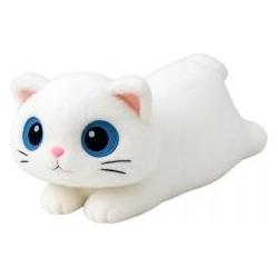 Lean Toys Lean Plüsch Maskottchen Huggable Katze Grosse Augen Weiss 45Cm (45 cm) (66647514)