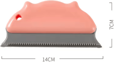 Inspire Curations FurEase Silicone Cat Grooming Brush & Pet Hair Remover pink
