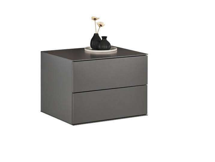 Dieter Knoll Kommode, Anthrazit, 2 Schublade(n) Schubladen, 60x44x50 cm, Beimöbel erhältlich, hängend, in verschiedenen Holzdekoren erhältlich, Wohnzimmer, Kommoden & Sideboards, Kommoden