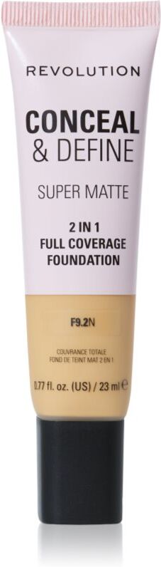 Revolution Conceal & Define mattifying foundation shade F9.2N 23 ml