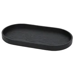 Wood Tray Oak Black Medium