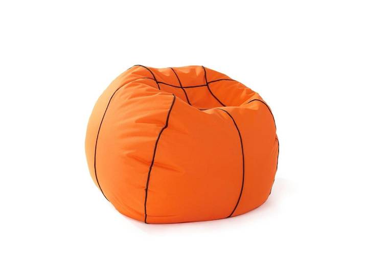 Sitzsack LUMALAND Lumaland Sitzsack Basketball 170 L, Orange , orange, B:90cm H:90cm T:40cm, Polyester, Sitzsäcke, Sitzsack