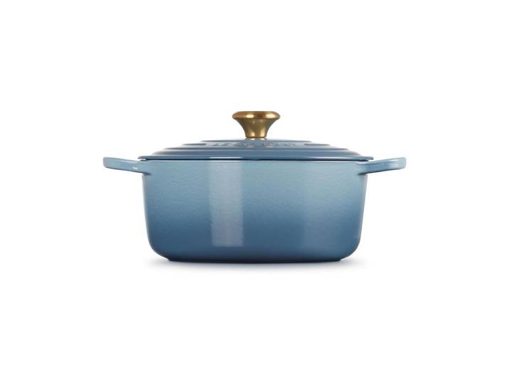 Le Creuset Signature Round 20 cm Chambra Kochtopf Blau