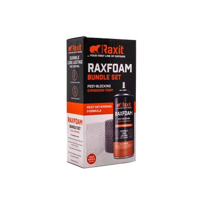 Raxit RAXFOAM 500ml Bundle Set - Schaum gegen Ratten und Mäuse - Mäusenetz