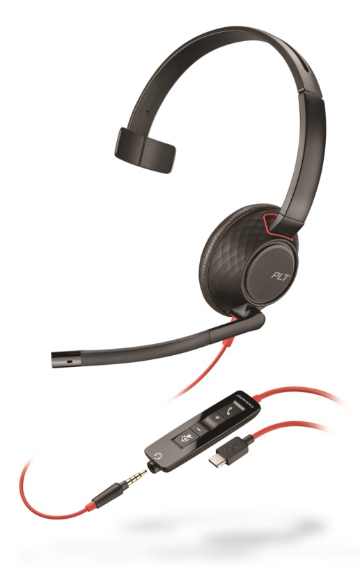 Poly Blackwire C5210 USB-C Telefon-Headset 3.5 mm Klinke schnurgebunden On Ear (207587-201)