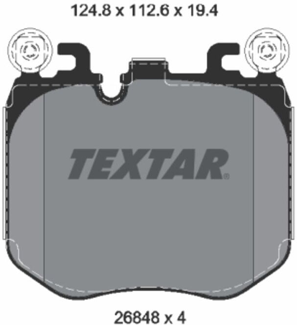 Bremsbelagsatz TEXTAR 2684801