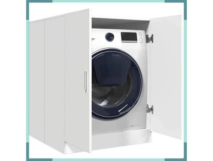 ASHATA Meuble pour machine à laver Blanc 71x71 5x91 5 cm -FHE808395