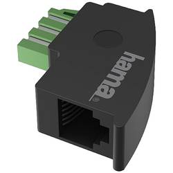 Hama Telefon (analog) Adapter [1x TAE-U-Stecker - 1x RJ12-Buchse] Schwarz 00201122