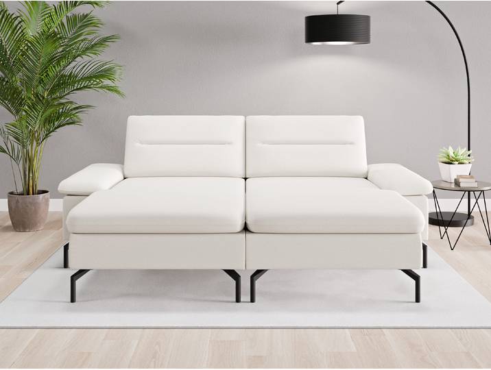Loveseat Rio - Beige/Braun (Cremeweiß) - Softwolle