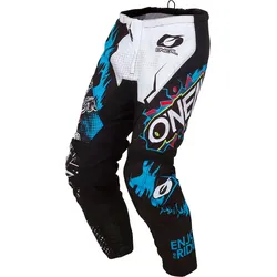 ONeal Element Villain, Textilhose Kinder - Weiß/Schwarz/Blau - 24