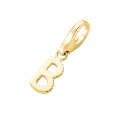 Charm Buchstabe, gold, GIORGIO MARTELLO MILANO, Charms, Damen, Silber 925 (Sterlingsilber)