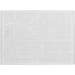 PATCHWORK Schneidematte A2, mit cm/inch Raster, selbstheilend 65 x 47,5 cm, Kunststoff, grau
