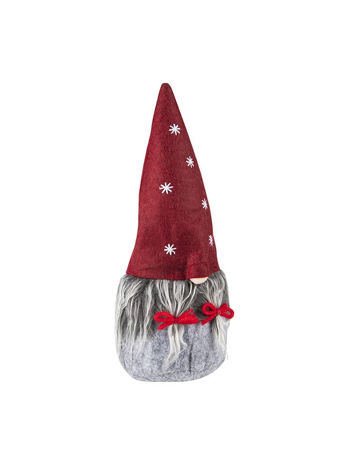 Hollybell Weihnachtswichtel in Rot/ Grau - (H)24 cm - onesize