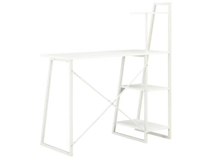VIDAXL - MEUBLE INFORMATIQUE Bureau avec étagère - Blanc - 102x50x117 cm 279260 Assemblage requis
