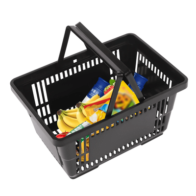 Durable Plastic Shopping Baskets With Handles Retail & Grocery Store Market Baskets Durable Plastic Shopping Baskets With Handles Retail & Grocery Store Market Baskets