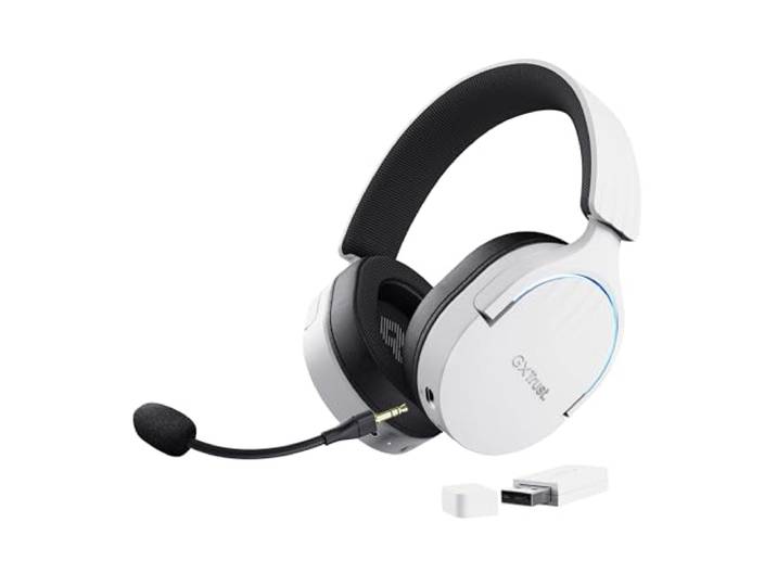 GXTrust Fayzo Draadloze Gaming Headset Bluetooth + RF 2.4 GHz, Wit